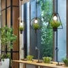 Hanglampen plantenverhaal industriële stijl el coffeeshop eetkamer lamp Noordse kledingwinkel decoratieve ijzeren bloempot kroonluchter