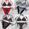 Costumi da bagno da donna Designer Luxury Womens bikini designer Sexy Beach Bikini costume da bagno Fashion Letter Printed Lace Up Summer Split Costume da bagno bikini per donna EW9W