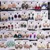 10pairs Lot Mix Mix Style Fashion Stud أقراط مسمار للهدية المجوهرات الحرفية EA019 202R