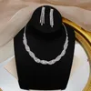 Brincos de colar Conjunto elegante e elegante charme de pérola de jóias e aniversario do aniversário do dia das mães