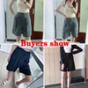 Damskie spodenki Lucyever Summer Women's Shorts swobodne luźne szerokie nogi spodenki dla kobiet Koreańskie kieszenie modowe biuro krótkie spodnie 230515