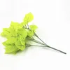 Decoratieve bloemen 7 vork watergras eucalyptus plastic kunstmatige planten gele bloemplant trouwhuis decoratie tafel decors