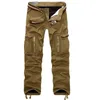 Pantalones de hombre Pantalones de carga de lana para hombre Pantalones gruesos y cálidos de invierno Pantalones tácticos holgados militares informales con varios bolsillos de longitud completa Tallas grandes 28-44 230515