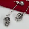 MQ oorbellen Skull Designer voor vrouwelijke officiële reproducties voor man 5a T0P Gold verguleerd 18K cadeau voor vriendin Classic Style European Size luxe met doos 003