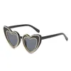 Lunettes De soleil lunettes De soleil pour femmes mode 2023 vente en gros surdimensionné Vintage dame coeur lunettes nuances Lentes De Sol Mujer lunettes De soleil