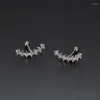 Stud Earrings 2PCS Elegant Ear Studs Cartilage Multi-use Cubic Zirconia Korea Style Fashion Jewelry Women Girls 16G