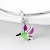 2023 Nuovo argento sterling 925 Pandora ciondola il fascino Il fiore colorato Colibrì Fiore di primavera Bracciale Accessori per gioielli Produzione fai da te