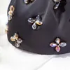 Tote Pearl Handle Satin Hobo Bags New Korean Chic Handmade Top Color Beads Bucket Black Kawaii Purses and Handbags 230509