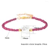 Strand perle d'eau douce bracelet à breloques femmes pierres précieuses naturelles Bracelets en cristal Quartz petites perles bracelets femme bijoux fête filles