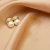 Dos Boucles D'oreilles Coréen Perle Oreille Clip Aimant Magnétique Sans Piercing Pour Les Femmes Mode Élégant Manchette Bijoux De Mariage