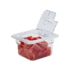 Aufbewahrungsflaschen 1/6 1/9 GN-Tablett Acrylbox mit Deckelabdeckung Transparente Obstdesserts Nussmarmelade Gewürzmilch Teegeschäft Gläser und Deckel