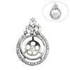 Colares pendentes ybjewelry 925 prata esterlina cenário de zircão vintage para jóias de colar de diy id 30749