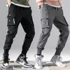 Herrenhose Baumwolle Herren Cargo Jogger Techwear Jogginghose Streetwear Hosen für Männer Jogging Oversize Sporthose Kleidung Frühling Dünn 230515