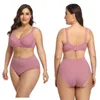 Bikini Air soutien-gorge culottes femmes nouveau Sexy taille basse string grande taille bref ensembles femme Plus rembourré tasse et sous-vêtements grande culotte