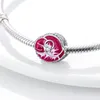 2023 Nuovo argento sterling 925 Pandora ciondola il fascino Il fiore colorato Colibrì Fiore di primavera Bracciale Accessori per gioielli Produzione fai da te