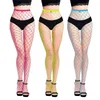 Femmes chaussettes 2023 12 couleurs Transparent évider Club fête collants vêtements de nuit mode Fluorescence maille Net bas