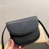 Luxury saddle bag designer bag women's handbag new semi-circular bag fashion casual leather clamshell crossbody bag premium mini alphabet small square bags