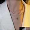 Sautoirs Joli Collier Ras Du Cou Collier De Perles Boho Perles Chaîne Mtilayer Colliers Pour Femmes Hommes Bar Layered Tassel Metal Sie Dhgarden Dhump