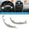 NYA 2st-framre övre vänster och höger centrala instrumentbräda täcktrimma silver 55435 55436-02330 för Toyota Corolla Altis 2009-2013