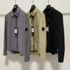 후드 땀 셔츠 CP C0MPANY 나일론 남성 Topstoney Jackets Classic 고품질 2 자수 배지 스타일 느슨한 재킷