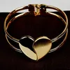 Bangle Double Heart Bracelet Bijoux Femme Bracelets Bangles For Women Pulseras Mujer Moda Elegant Wristband Armbanden