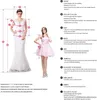 Hochzeitskleid, 2-teilig, Strand-Chiffon, A-Linie, bodenlang, Knöpfe hinten, Braut-Party-Kleider, elegante Boho-Vestidos de Novia, nach Maß