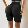 Shorts ativos ioga mulheres altas cintura perneiras