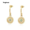 Dangle Earrings 2023 Ins Cool Wind Women's European And American Temperament Sunflower With Stone In Stock