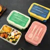 Boîtes à bento Boîte à lunch portable Boîte à bento Pique-nique Conteneur de nourriture pour enfants Boîte à salade scellée Camping en plein air Boîte à lunch Vaisselle 230515