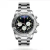 Montres Bre Watch Man Japan Quartz Движение из нержавеющей стали.