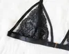 Bikini Air Bra Metties Kobiety Nowy seksowna niska talia Thongfemale Perspective 2 sztuki gorąca koronkowa siatka