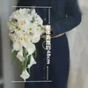 Fiori decorativi Fiore a ferro di cavallo Bouquet da sposa da sposa Legato a mano Damigella d'onore Materiale per feste domestiche artificiali