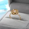 Bandringen esthetische roestvrijstalen lotusringen voor vrouwen elegante parel holle bloem vinger ring vintage bruiloft sieraden cadeau