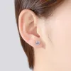 クラシック3mm、4mm、5mm、6mm輝くダイヤモンドイヤリング女性ファッションラグジュアリーブランド3AジルコンS925シルバーイヤリングチャーム女性ケアイヤホールイヤリングハイエンドジュエリーギフト