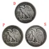 1947 P/D Walking Liberty Half Dollar Silver Plated Coins Cópia