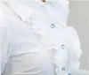 Kadın bluzları mor beyaz yaz bluz ofis iş forması gömlek rahat üstler kısa kollu gömlekler büyük boy 5xl kadınlar şifon blusas