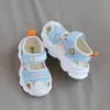 Sandales d'été bébé enfant en bas âge chaussures grenouille mignonne sandales pour enfants pour garçons filles chaussures en maille à fond souple petits enfants légers sandales de plage 230515