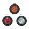 2/5/10/15PCS 12V/24V Runde Anhänger Seite Marker Lichter Gelb Weiß rot Für Lkw Umrissleuchten Lkw Blinker Lampe