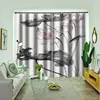 Curtain Grey Louts Curtains Customized Size Luxury Blackout 3D Window For Living Room