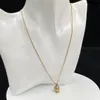 MQ Necklace Skull Designer per donna Materiale più alto Materiale avanzato per Man 5A T0P Gold Gold 18K Placcato per la fidanzata Brand Designer Gioielli con Box 007