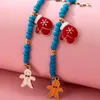 Charm Armbänder 2 teile/satz Schöne Schneemann Einstellbar Für Frauen Bunte Tropfen Öl Schneeflocke Handschuhe Weihnachten Schmuck 13958