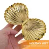 Gift Wrap 10 Pcs Plastic Shell Candy Boxes Ring Holder Containers Gifts Favor Wedding Party Jewelry Storage Goodie