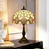 Lampes de table post-moderne minimaliste créatif vitrail lumière style nordique salon chevet chambre Tiffany