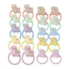 16163 Sweet Baby Girls Hair Rope Resin Cartoon Unicorn Alpaca Kids Hair Ring High Elastic Hairband Children Hairs Rings