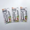 Set di 3 pelapatate in acciaio inossidabile Pelapatate multifunzionali da cucina Pelapatate per frutta e verdura