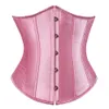 Women's Shapers Underbust Corset Sexig kvinnors underkläder midja bantning kropp shaper korsett för kvinnor steampunk lace-up korsett bälte vit 230515