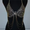 Other Jewelry Sets New Rhinestone Body Chain Set Sexy Nightclub Fringe Bra Red Heart Shaped Thong Lingerie Set