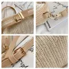 Borse da sera 2023 Bohemian Fashion Small Knitting Rattan Women Shoulder Straw Beach Bag Boho Summer Ladies Handbag