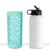 Silicone protective sleeve for flask 18oz 32oz 40oz stainless steel sports water bottle holder protective covers 13 colors