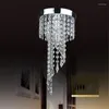 Chandeliers Modern Chrome/Golden Lustre LED Crystal Chandelier Lighting Fixture Pendant Ceiling Lamp Crystals Lampadario Lampadari Avizeler